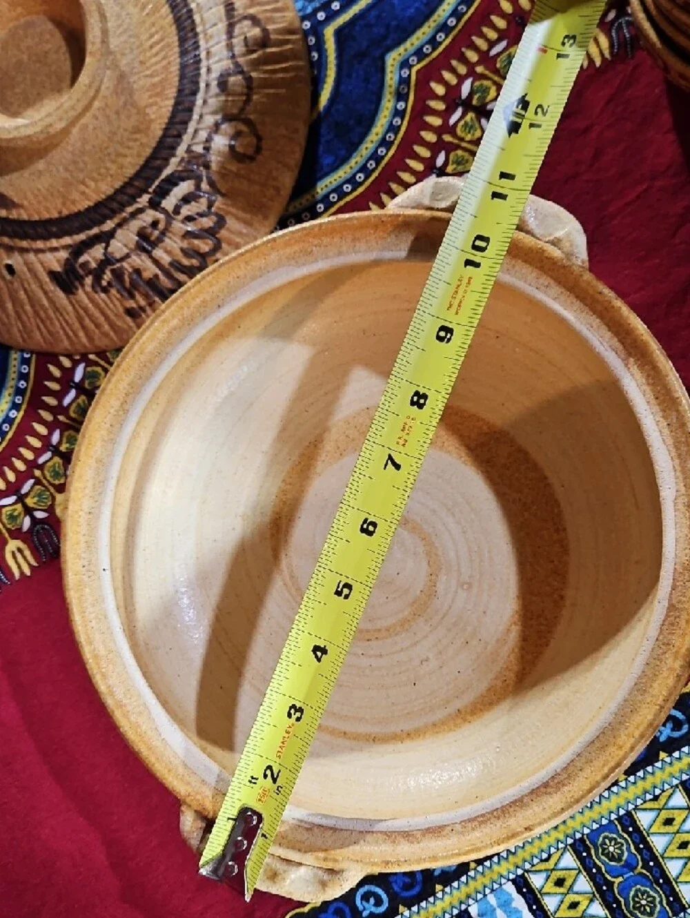Donabe Earthenware Soup Tureen/Casserole Serving Dish, 4 Bowls & Serrated Ladle